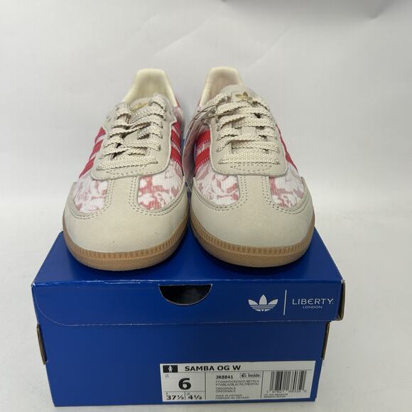 Adidas Samba OG X Liberty London - “Better Scarlet” JR8841 - Picture 2 of 6